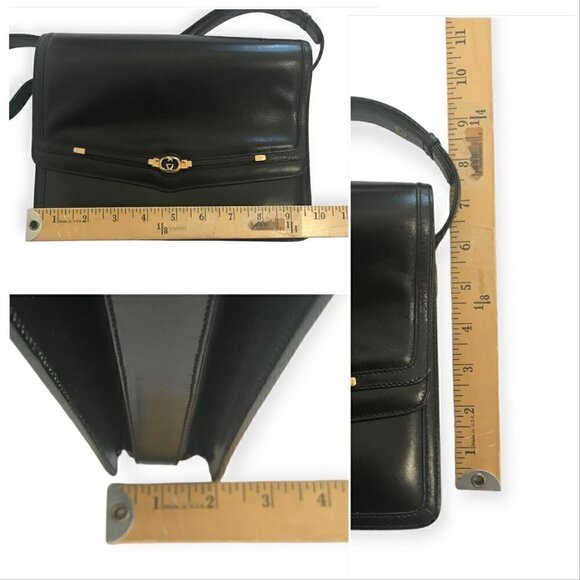 Vintage Gucci Handbag in Black Leather,‎ from 80s - Picture 13 of 16